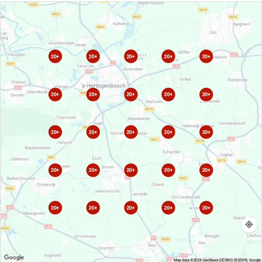 Google Maps-scan van Patrick's Dakonderhoud op 12 juli, voor
